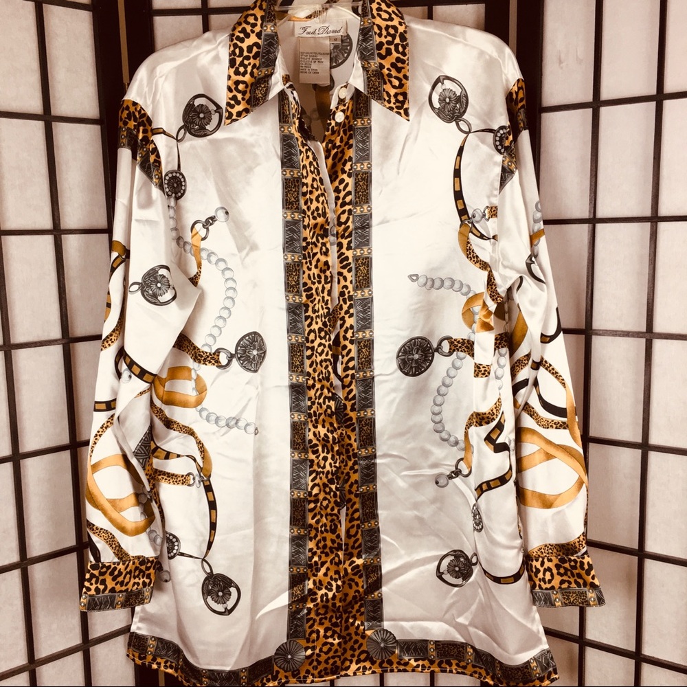 Fred David Blouse Sz 12.       (A)